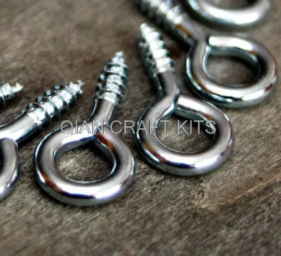 set of 2000pcs mix size Eye HOOK  Craft supply Silver finish hook, Key hook, Screw Bail, Wall hanging, Screw Hook Eye pin Eyepin