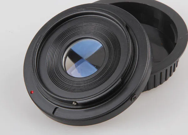 49mm FD-EF Camera Lens Adapter Ring with Correcting Lens with Lens Cap Cover for Canon FD to EF Camera Lens