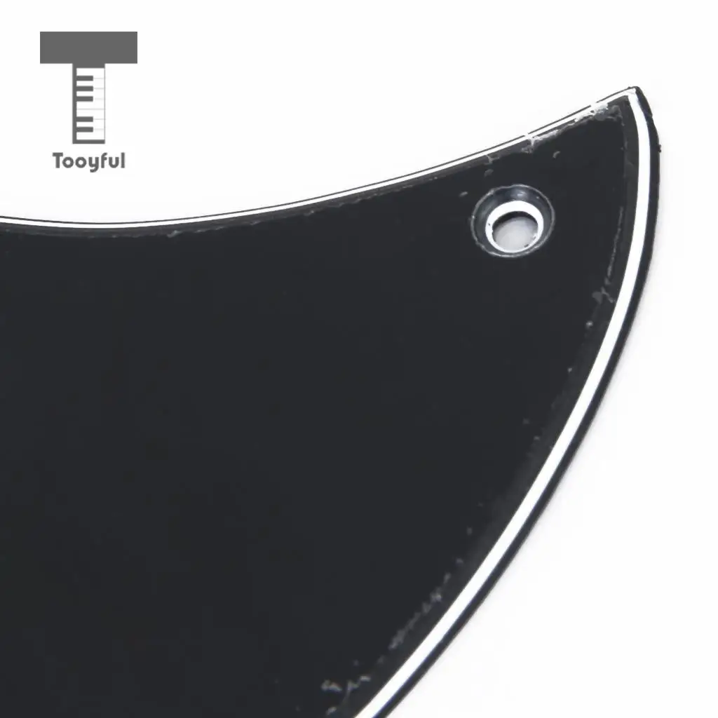 Tooyful High Quality 3 Ply ABS Pickguard Scratch Plate Anti-scratch Accessory for SG Electric Acoustic Guitars Black Wholesale