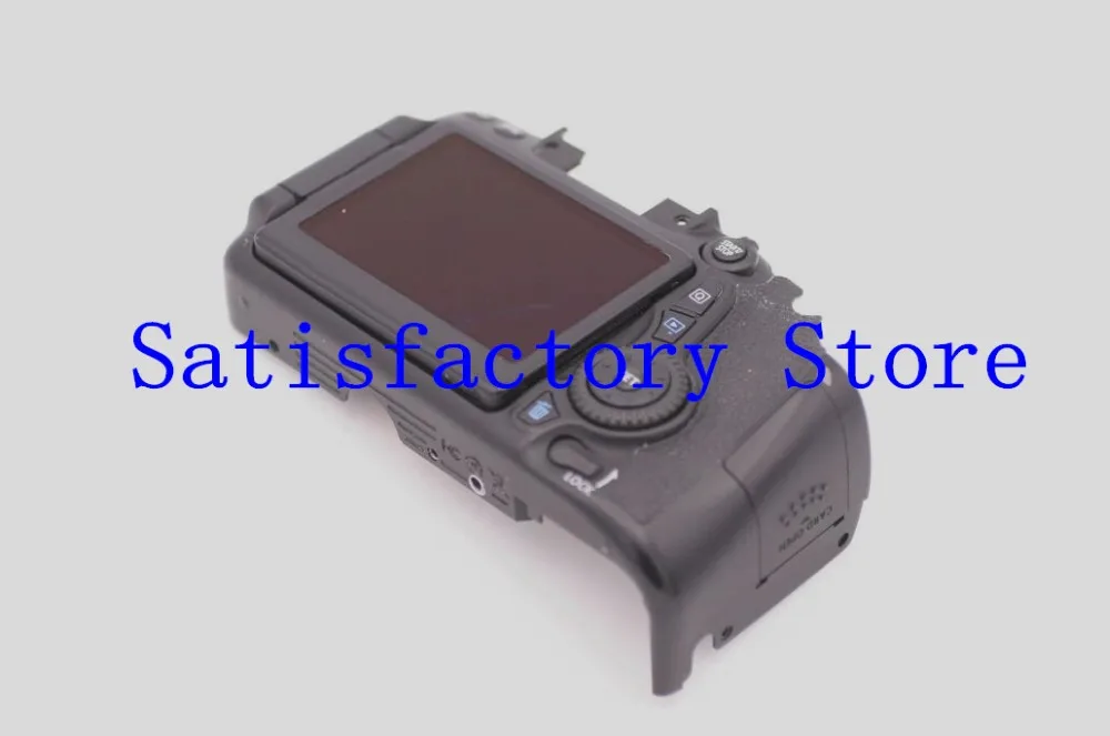 For Canon FOR EOS 70D Rear Shell Back Cover Assy With LCD Display Screen SD Card Door Button Flex Cable Repair Parts