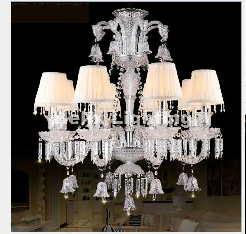 Hot Selling New Arrival Modern Clear Luxurious K9 Clear Crystal Chandelier 6/8/10Arms K9 Class A K9 Crystal Chandeliers AC E14