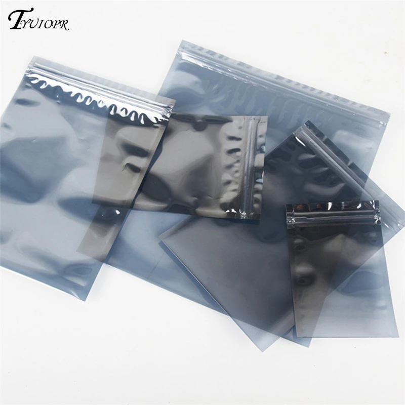 Anti-Static ESD Shielding Bags CPP/PET Composite Double-Sided Coating Faraday Cage Pouches for Hard Drive Motherboard SSD 10PCS