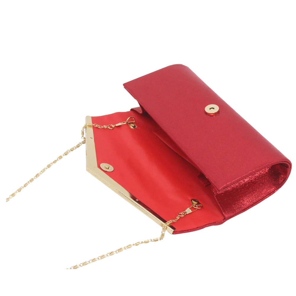 European American Style Flash Material Clutch Bag Hot Sale Shiny Glitter Pure Color Evening Bag For Women Handbags Purse Bag