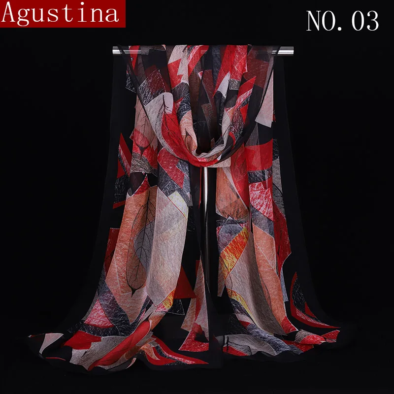 

2018chiffon Leaf printing women headscarf designer brand luxury shawl pashmina womens scarf for scarfs scarves stoles and shawls