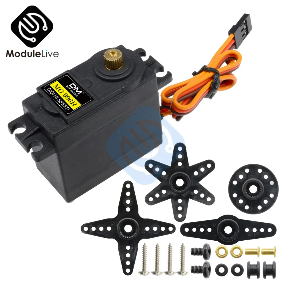 

MG996R Metal Gears Digital RC Servo Motor High Torque Helicopter Car Boat Torque RC CAR MG996 MG 996R