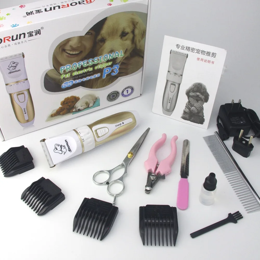 Rechargeable Electrical Low-Noise Cat Dog Hair Trimmer Pet Hair Clipper Remover Cutter Grooming Pets Accessories Haircut