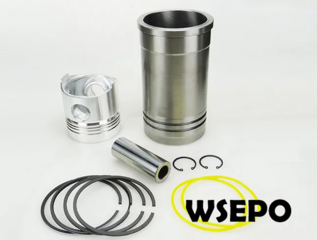 OEM Quality! Cylinder Sleeve+Piston (6PC) Kit for Swirl Chamber ZS1100 4 Stroke Small Water Cooled Diesel Engine