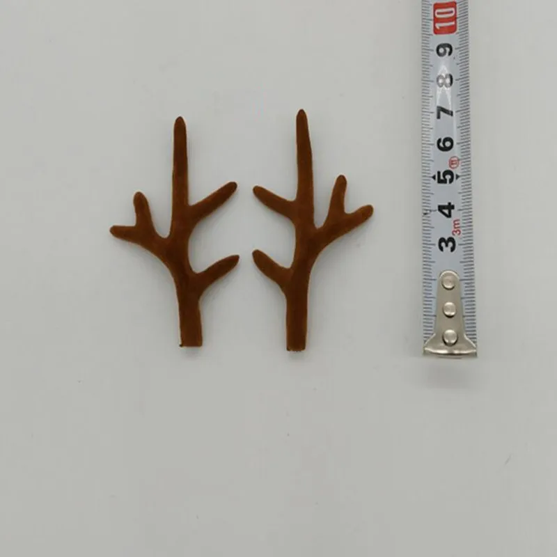 ZILIN handmade mini deer antlers/plastic deer antlers a pair 7cm Creative DIY Material Headband decoration