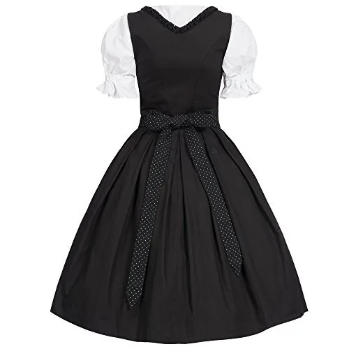 Đức Nữ Bia Người Giúp Việc Dirndl Bayern Oktoberfest Đầm Tạp Dề Trang Phục Hóa Trang Halloween Áo Lạ Mắt Plus Kích Thước S-5XL