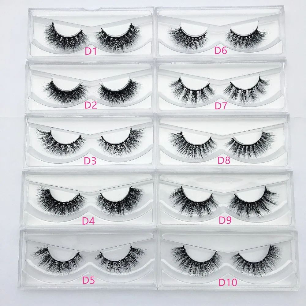 Serendi Lashes Fluffy 3D MinkขนตาCurly Minkขนตาแต่งหน้าขนตาปลอมReusable Ciliosโหดร้ายฟรี