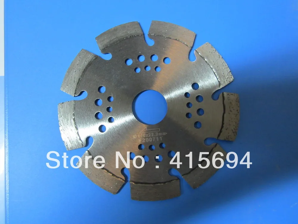 115x10x22.23mm laser welded diamond saw blade for cutting iron,copper,granite ,concrete and marble