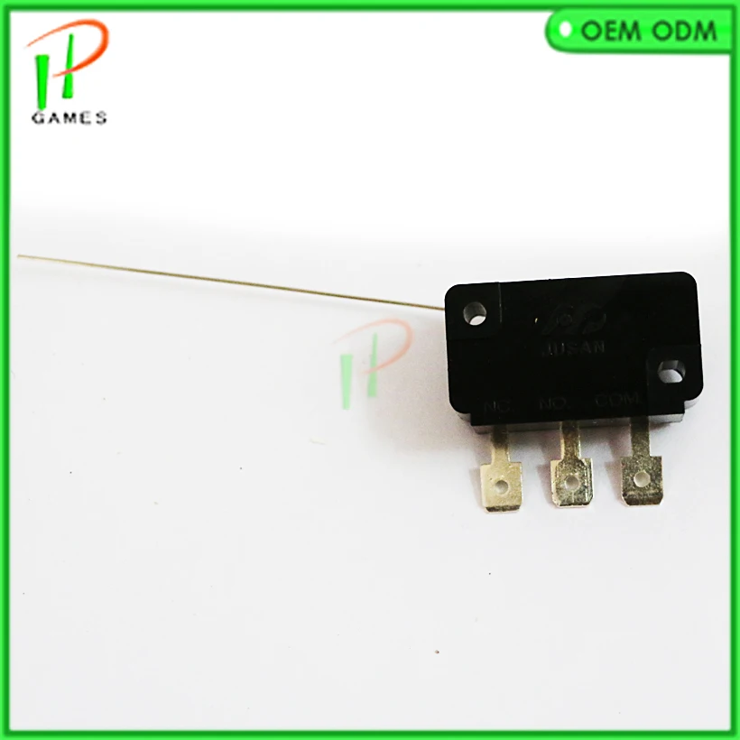 10pcs/lot Coin acceptor microswitch 3 terminal long needle microswitch mechanical arcade Coin switch