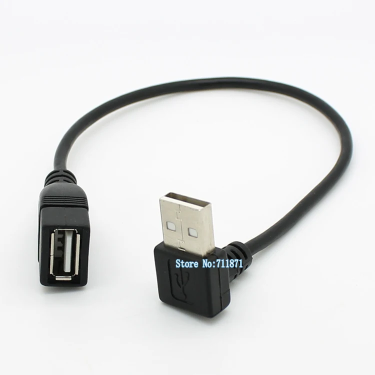 ชายหญิง USB2.0สายโค้ง90องศาขึ้นไปชายหญิง USB สาย USB ต่อสาย USB Onnect เครือข่ายการ์ด U Disk