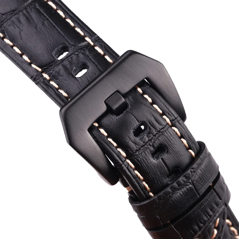 Wholesale 10pcs/Set 20mm 22mm 24mm Stainless Steel Watch Buckle Black Silver Watchband Strap Clasp Band Accessories - Image 6