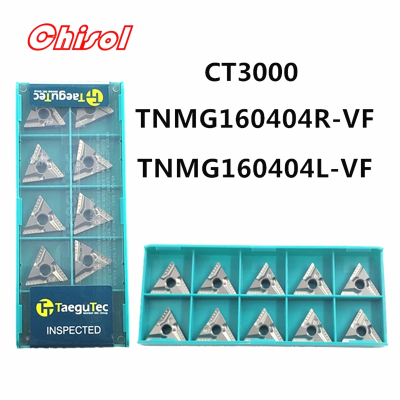 

free shipping CNC carbide turning inserts 10pcs/box TNMG160404R-VF / TNMG160404L-VF CT3000 lathe milling blades tools