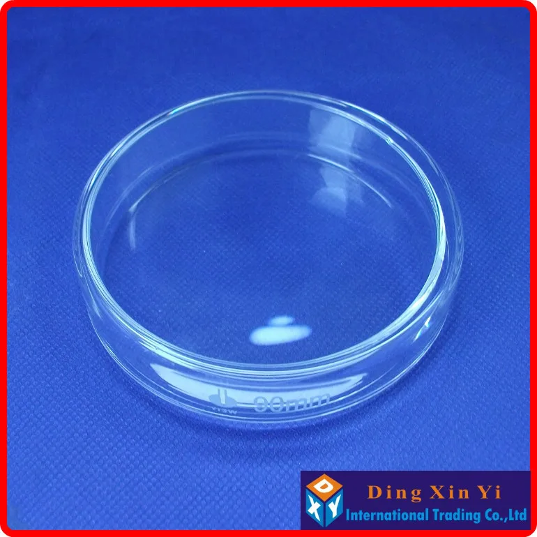 (4 pieces/lot)90mm Glass culture dish,high borosilicate glass petri dish,High Quality and high temperature resistance