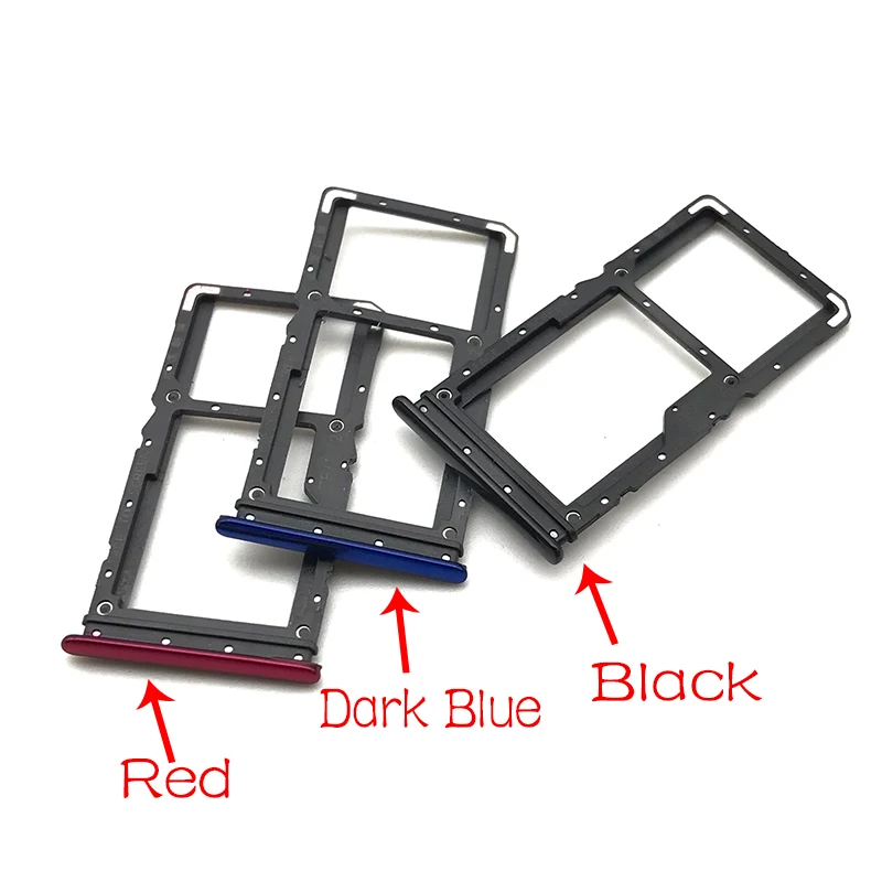 NEW For Xiaomi Redmi Note 7 / Note 9 Pro 9S Nano SIM Card Holder Tray chip slot drawer Holder Adapter Socket With Pin