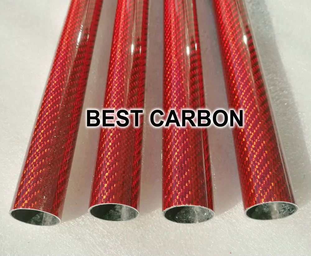 FREE SHIPPING OD25mm , ID23mm, Blue, Red, Silver Colorful Carbon fiber Wound Tube,Carbon fiber tube, CFK TUBE , ROHRE