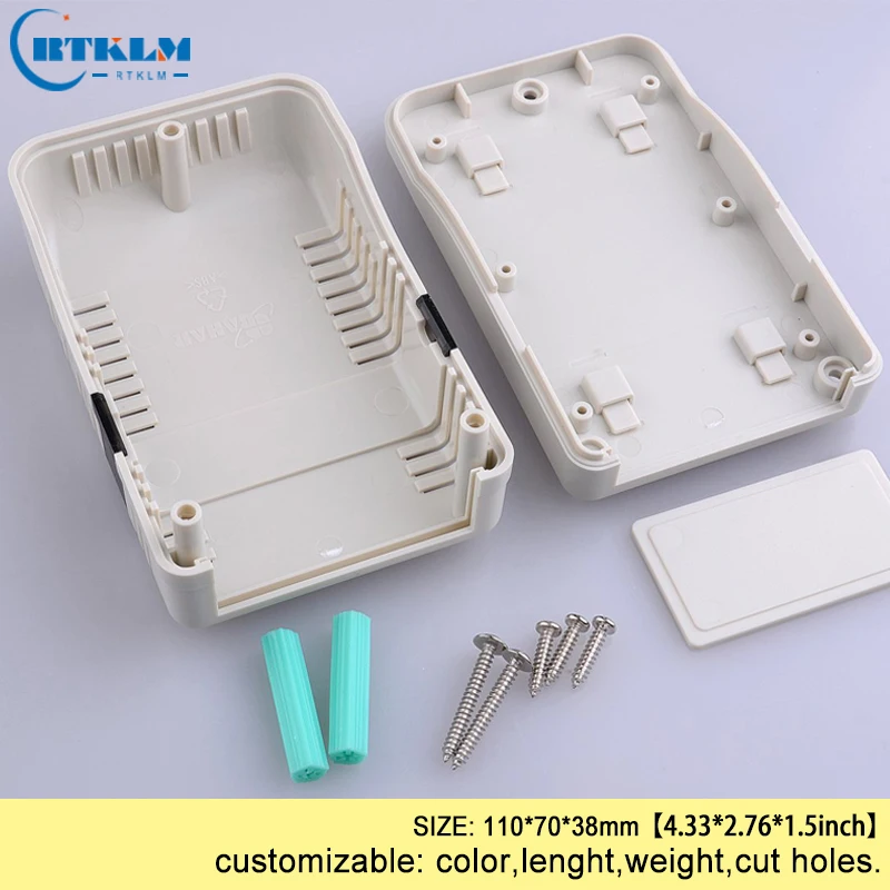 Plastic Electronics Project Box Wall mount Plastic Enclosure Junction Box ABS Housing Products DIY Instrument Case 110*70*38mm