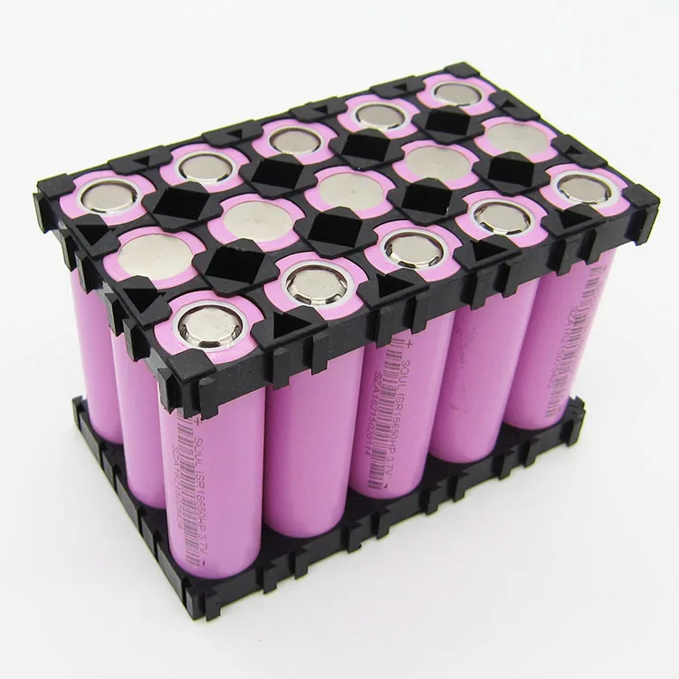 20pcs/lot 15P 18P 20P 18650 battery holder plastic bracket cylindrical li-ion safety anti vibration cell case