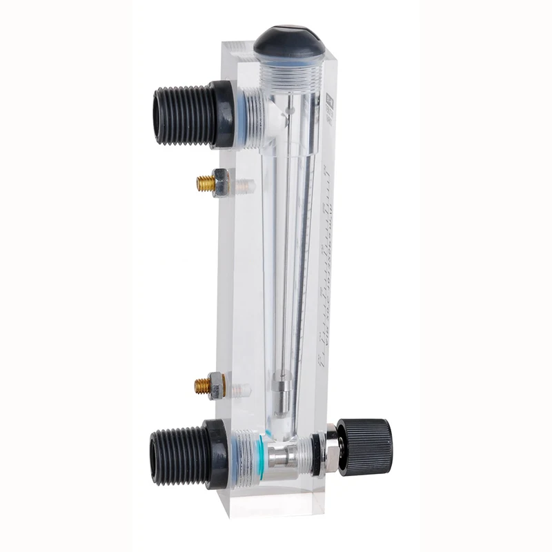 Imagem -02 - Medidor de Fluxo de Água Painel Rotâmetro Pmma Flowmeter Líquido Válvula de Controle Lzm15t 0.22lpm 0.23lpm 0.54lpm 17lpm 10-100l h