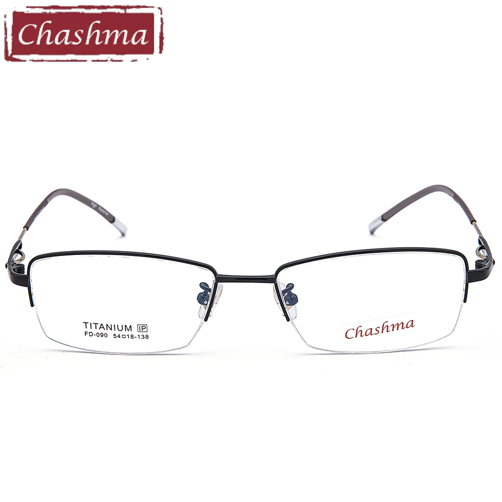 Chashma Gentlemen Pure Titanium Lentes Opticos Gafas Top Quality Titanium Frames Super Light 12 Grams Men Gold Eyeglasses