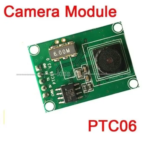 PTC06 Micro Serial JPEG Camera Module CMOS 1/4 inch TTL / UART Interface for AVR 51 STM32 video control picture VC0706 QVGA