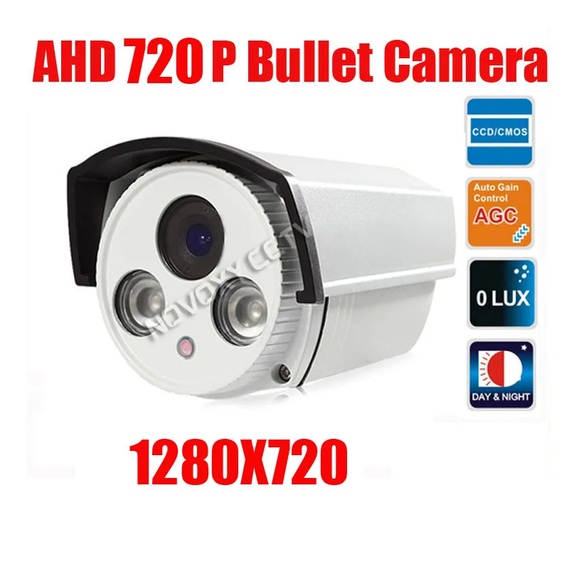 

free shipping HD Surveillance 2000TVL Bullet CCTV Camera 1MP AHD Camera 720P Security IR 40M Nightvision Work For AHD DVR