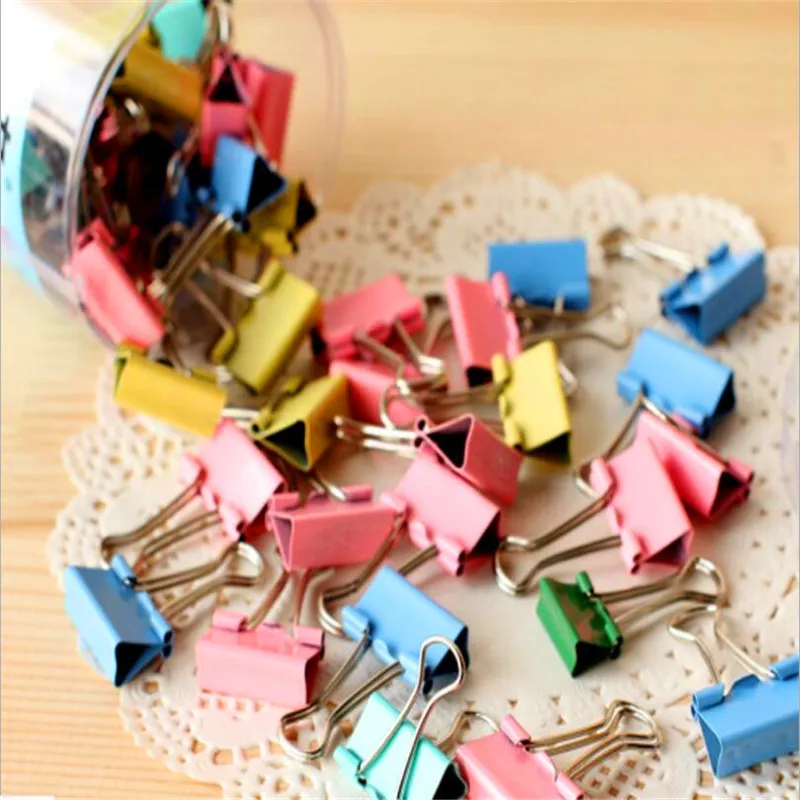 10pcs/lots Color Metal Paper Clips Lots Dovetail Cute Long Tail Clip For School Study Office Essential