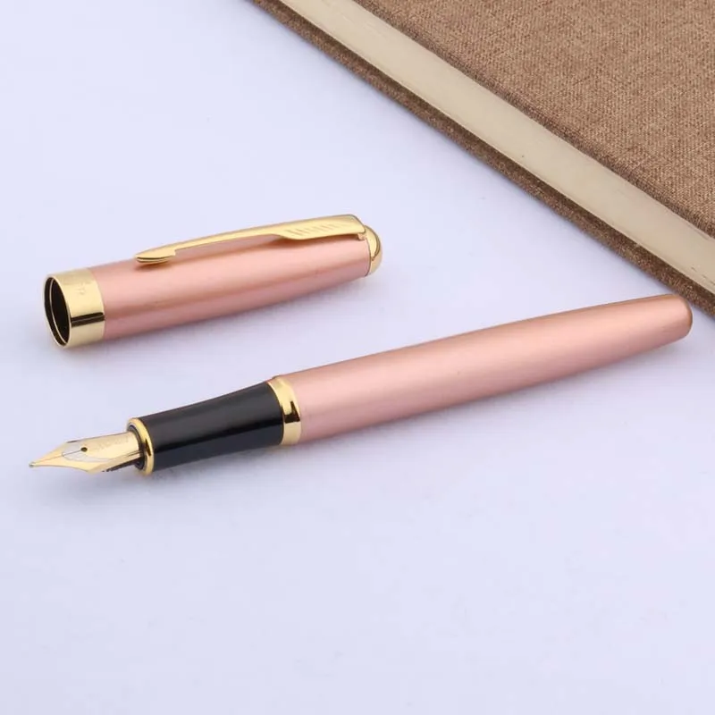 luxury BAOER 388 metal ROSE Golden Arrows decorated GIFT Fountain Pen Stationery Office School Supplies