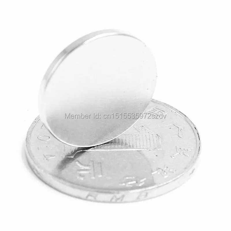 500pcs Strong Round Dia  20mm x 1.5mm N35 Rare Earth Neodymium Magnet Art Craft Fridge 20x1.5mm