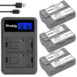 For NIKON EN EL3E EN EL3A EN-EL3e Battery + LCD Charger for Nikon D50 D70 D80 D90 D100 D200 D300S D700 D300S