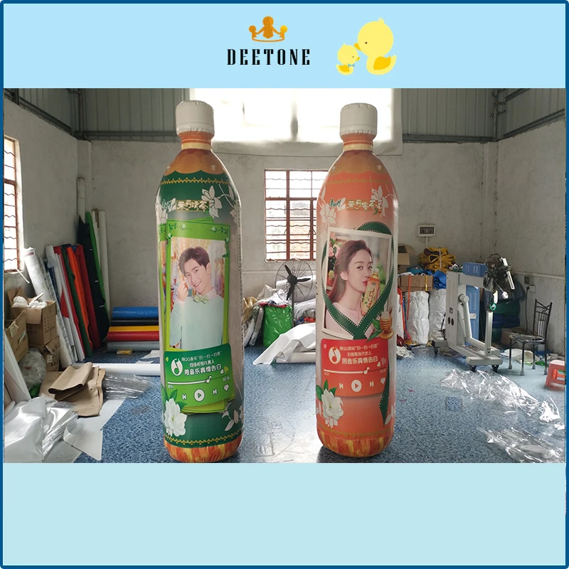 3m high PVC airtight jasmine tea bottle model, bottle model, customized various advertising inflatable model