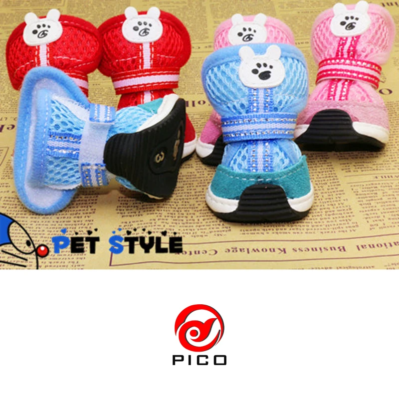 canvas Pet dog shoes teddy vip bo shoes pet shoes breathable puppy boot Pet supplies product ZL266