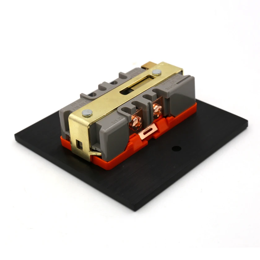 HI-End Koper US AC Duplex Vergaarbak Outlet Socket Distributeur HiFi Oranje kleur