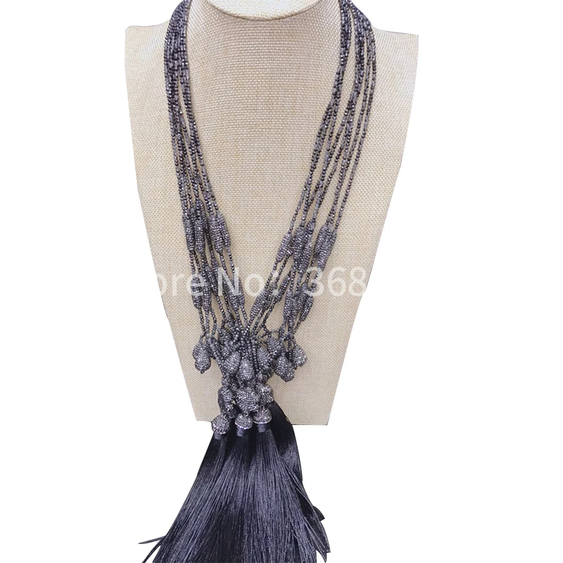 

Luxury temperament with crystal personality style hot style dinner show a long necklace