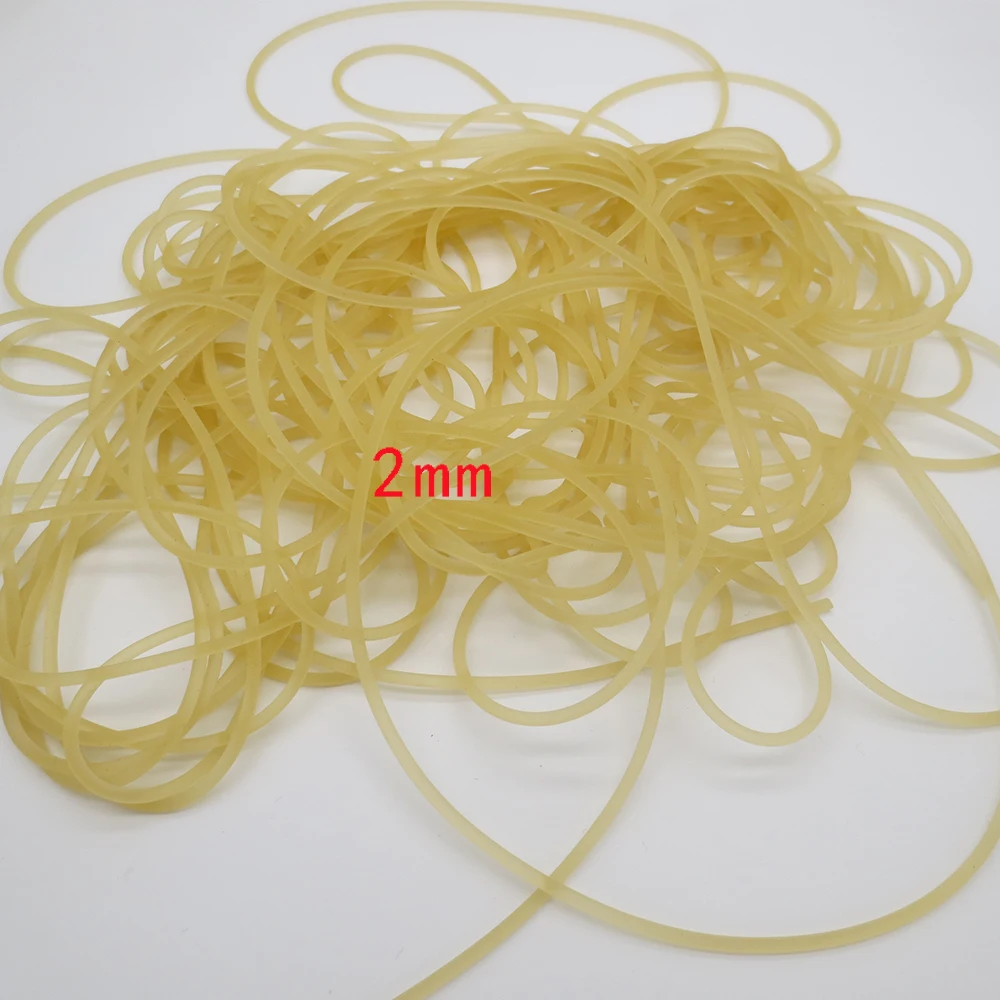 Diameter 2mm solid elastic rubber line 6m  rubber line for fishing  traditional level round elastic rope tied line fish