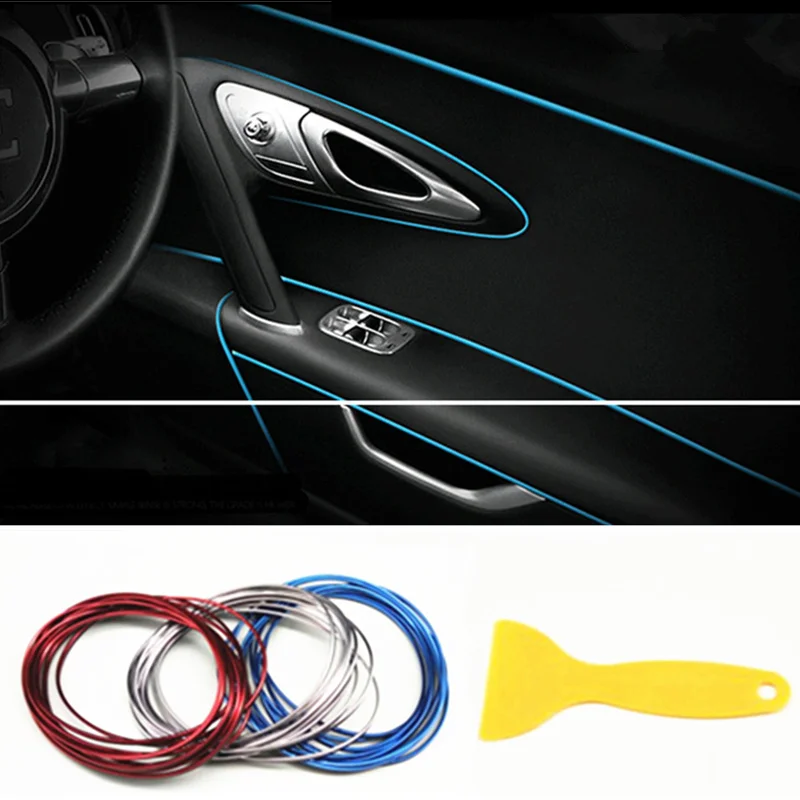 

5M Interior Sticker Decoration Strip Car Styling For LADA Priora Sedan sport Kalina Granta Vesta X-Ray XRay car accessories