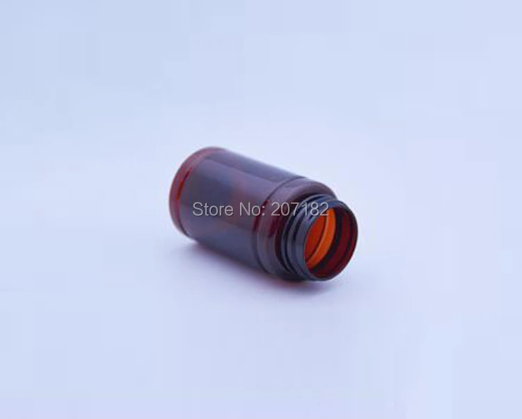 100pcs 100ml Amber PET Flip Bottles,Capsules/Pills/Powder/Vitamin Plastic Bottles with Orange Cap