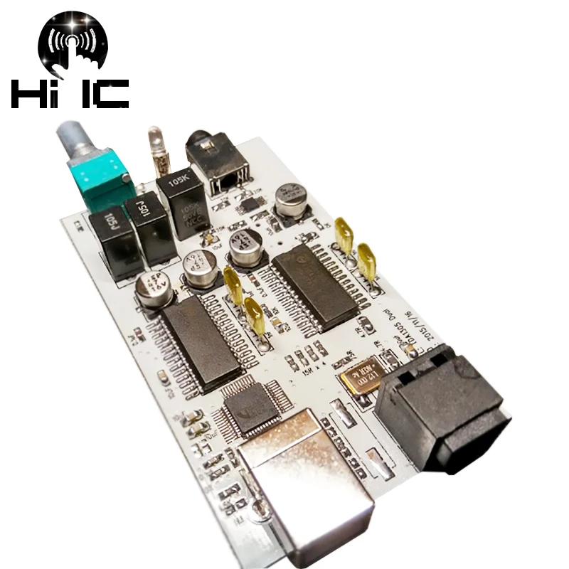 Decodificador de tarjeta de sonido CM108, doble TDA1305T, USB, DAC, Amp, USB, IIS/I2S a 3,5mm de salida óptica
