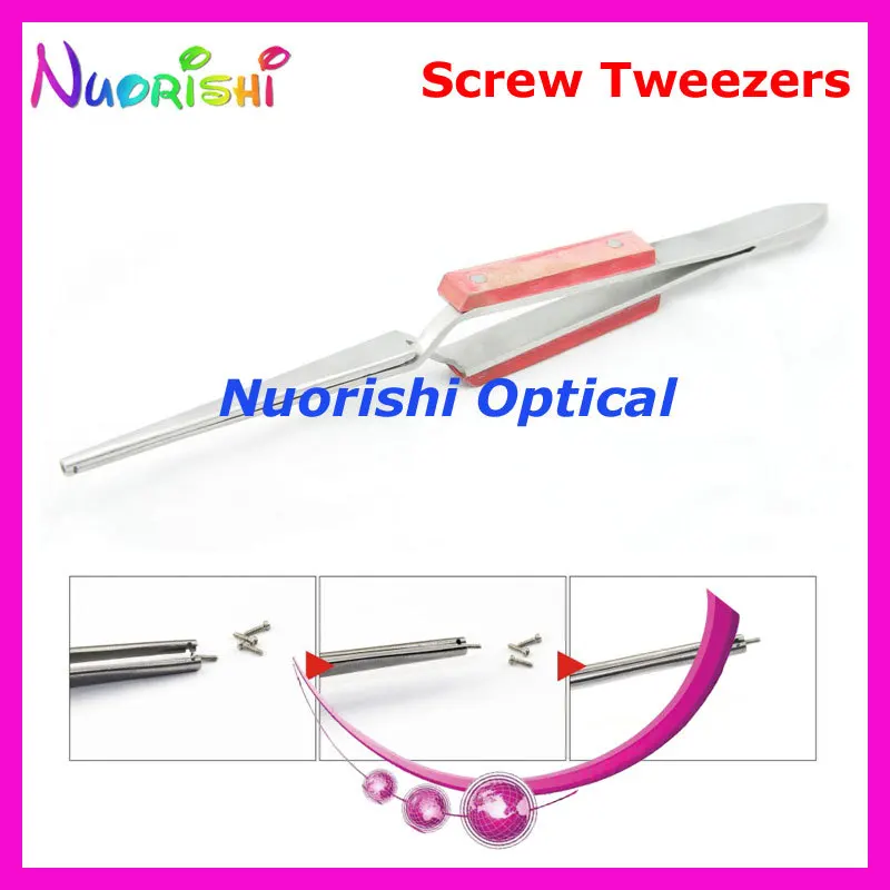 

4054 Screw Tweezers Professional Eyeglass Glasses Watch Cellphone Metal Tweezers Free Shipping