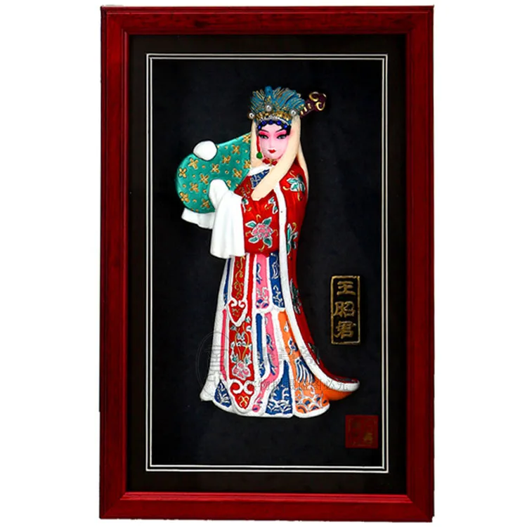 

Decoration Arts crafts girl gifts get married Four beautiful ornaments Chinese characteristics opera figure decorative wall Fest