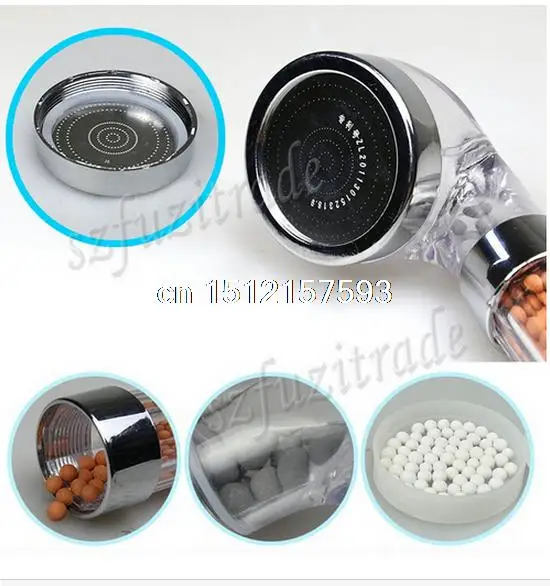 Handheld Water-saving Bath SPA Shower Head Nozzle Sprinkler Sprayer Water Filter