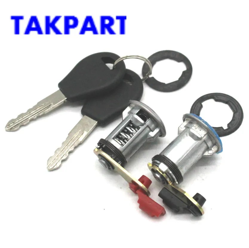 SHLPDFM Door Lock Set Barrel & Keys compatible with For NISSAN MICRA K11 & PRIMERA P10