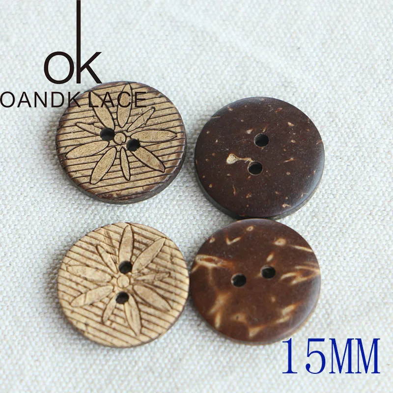 10-18MM 20PCS   buttons round matte resin buttons double-sided button coat button windbreaker button