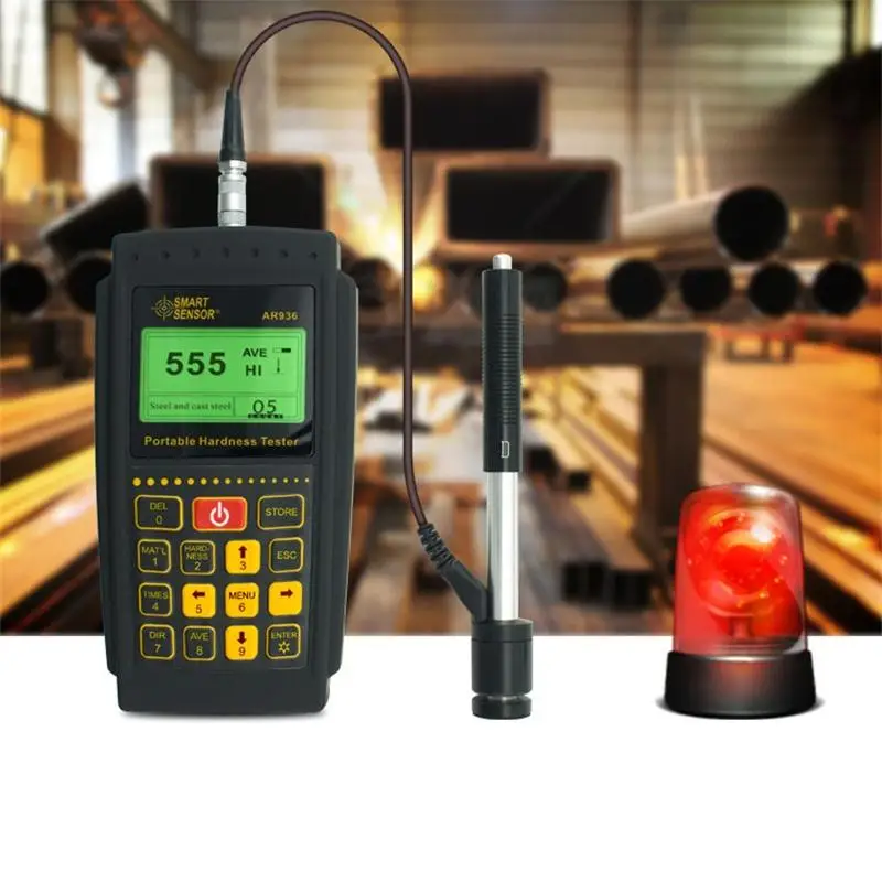 Leeb Hardness Tester Portable AR936 Hardness Unit HL HB HRC HRA HV HS Leeb Durometer Tester