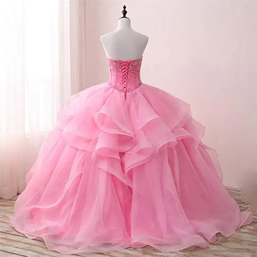 ANGELSBRIDEP High-Grade Sweet 16 Quinceanera Dress 2021 Charming Tiered Tassel Vestido De 15 Anos Party Debutante Gowns Custom