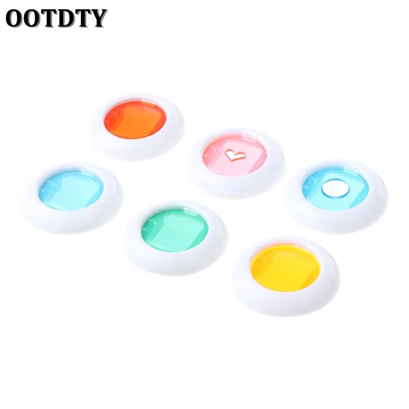 OOTDTY Instax Mini 8/8+/9/7s/KT 6 Pcs Colorful Filter Lens For Fuji Instant Film Camera