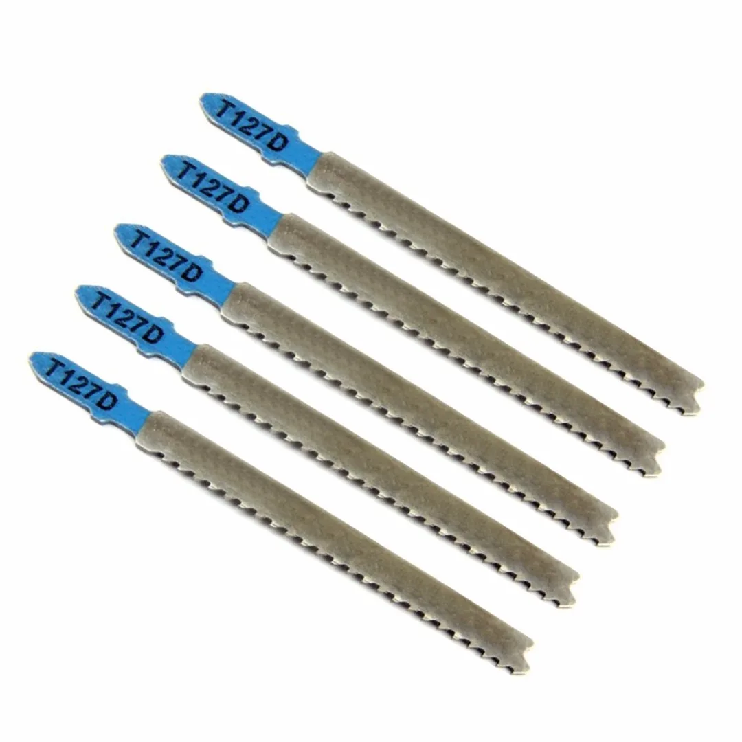 5pcs/lots New HCS T127D Curved Jigsaw Blades For Aluminium Metal Cutting 100mm Length