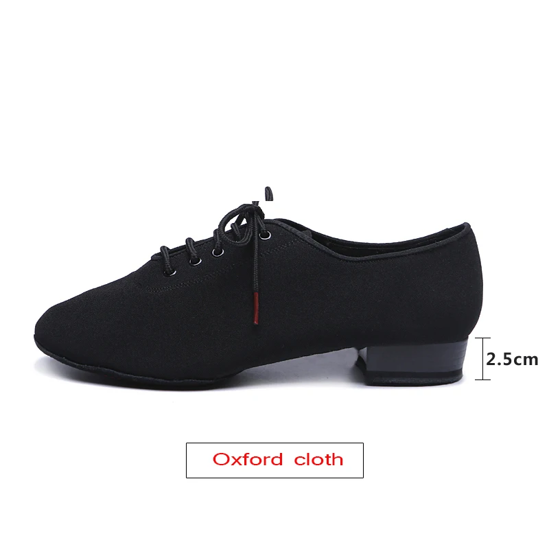 Sneakers Salsa Dance Shoes Men Square Dance Social Ballroom Latin 309 Modern Canvas Hot Oxford Cloth Heel 2.5 CM Lace Non-slip